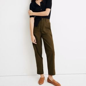 Madewell, camp pants in kale.